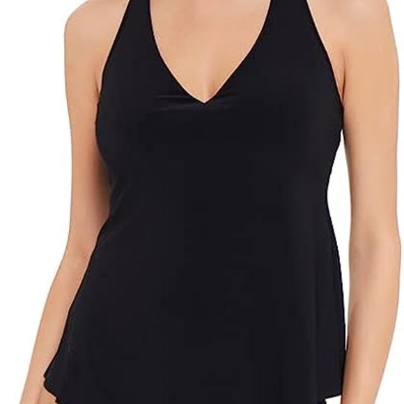 Miraclesuit Black Swim Top Tankini size 14 - Picture 2 of 8